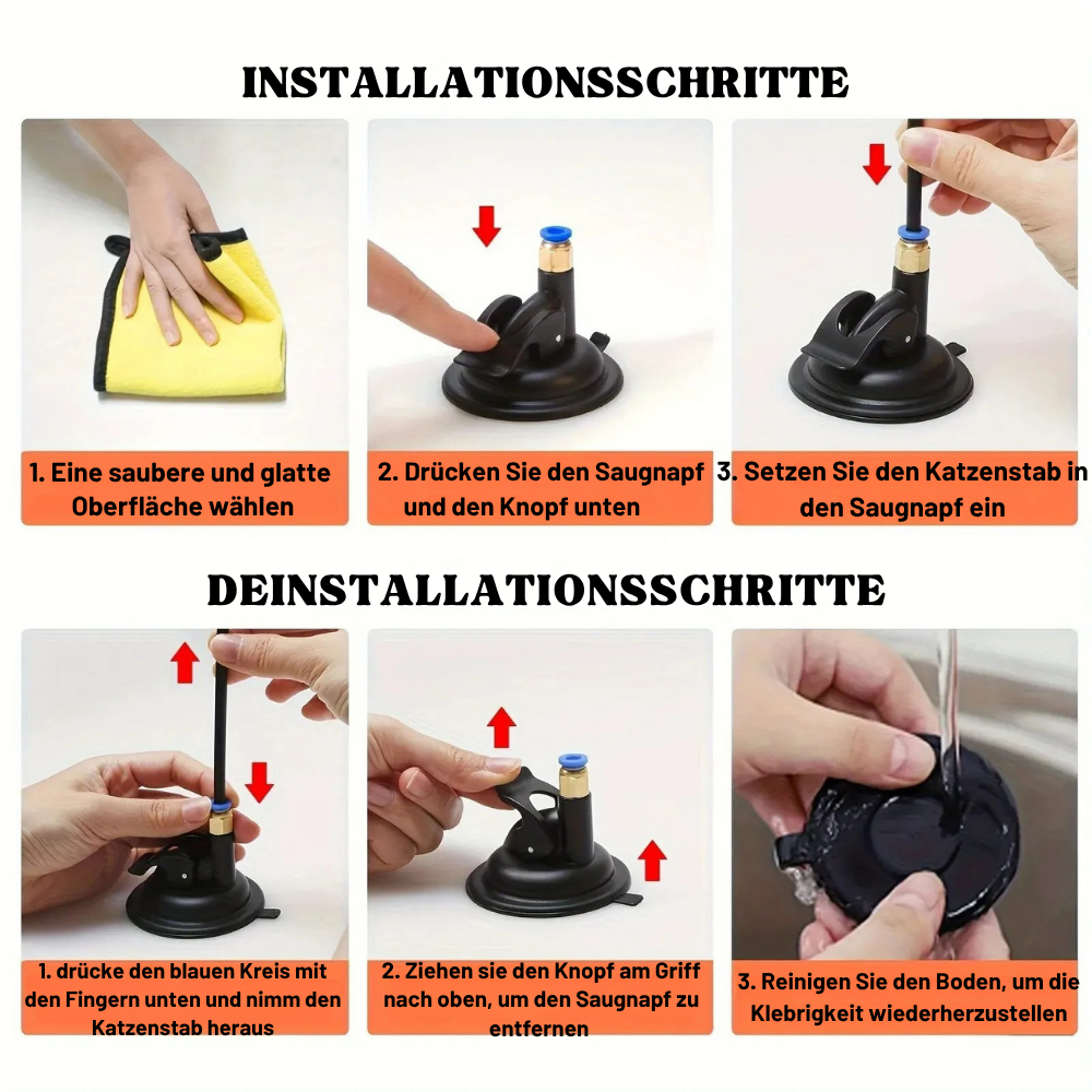 Feder-Freude: Interaktives Katzenspielzeug mit Glocke und Saugnapf