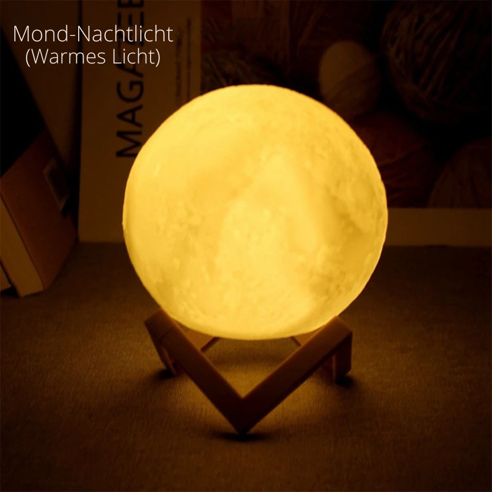 Traumhaftes LED Mondlicht -3D Galaxie Lampe für Kinderzimmer, Schlafzimmer & Geschenke