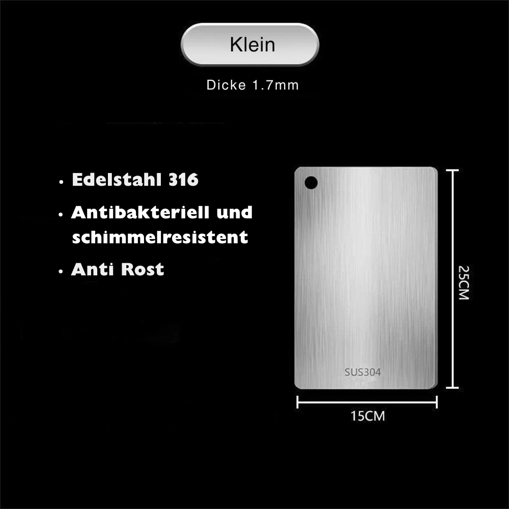 Sauber, smart, unverwüstlich! 🔪 Doppelseitiges Schneidebrett mit 316-Edelstahl – Perfekt zum Schneiden, Kneten & hygienischen Arbeiten in der Küche