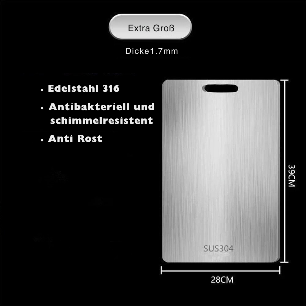 Sauber, smart, unverwüstlich! 🔪 Doppelseitiges Schneidebrett mit 316-Edelstahl – Perfekt zum Schneiden, Kneten & hygienischen Arbeiten in der Küche