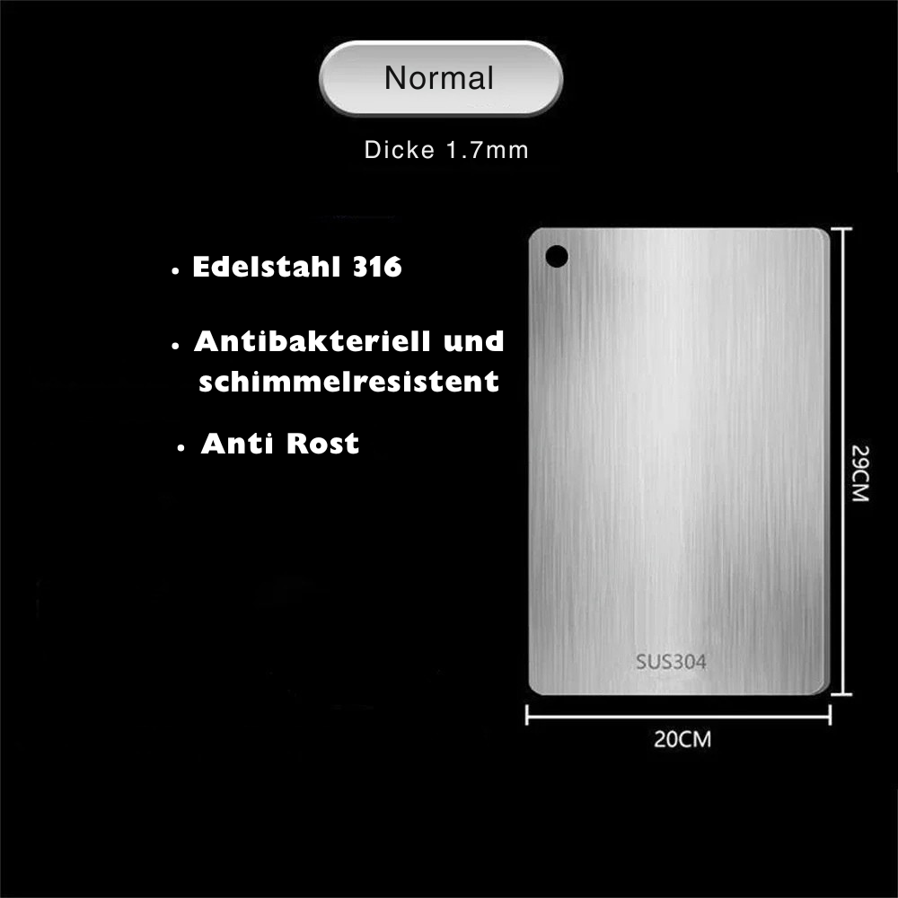 Sauber, smart, unverwüstlich! 🔪 Doppelseitiges Schneidebrett mit 316-Edelstahl – Perfekt zum Schneiden, Kneten & hygienischen Arbeiten in der Küche