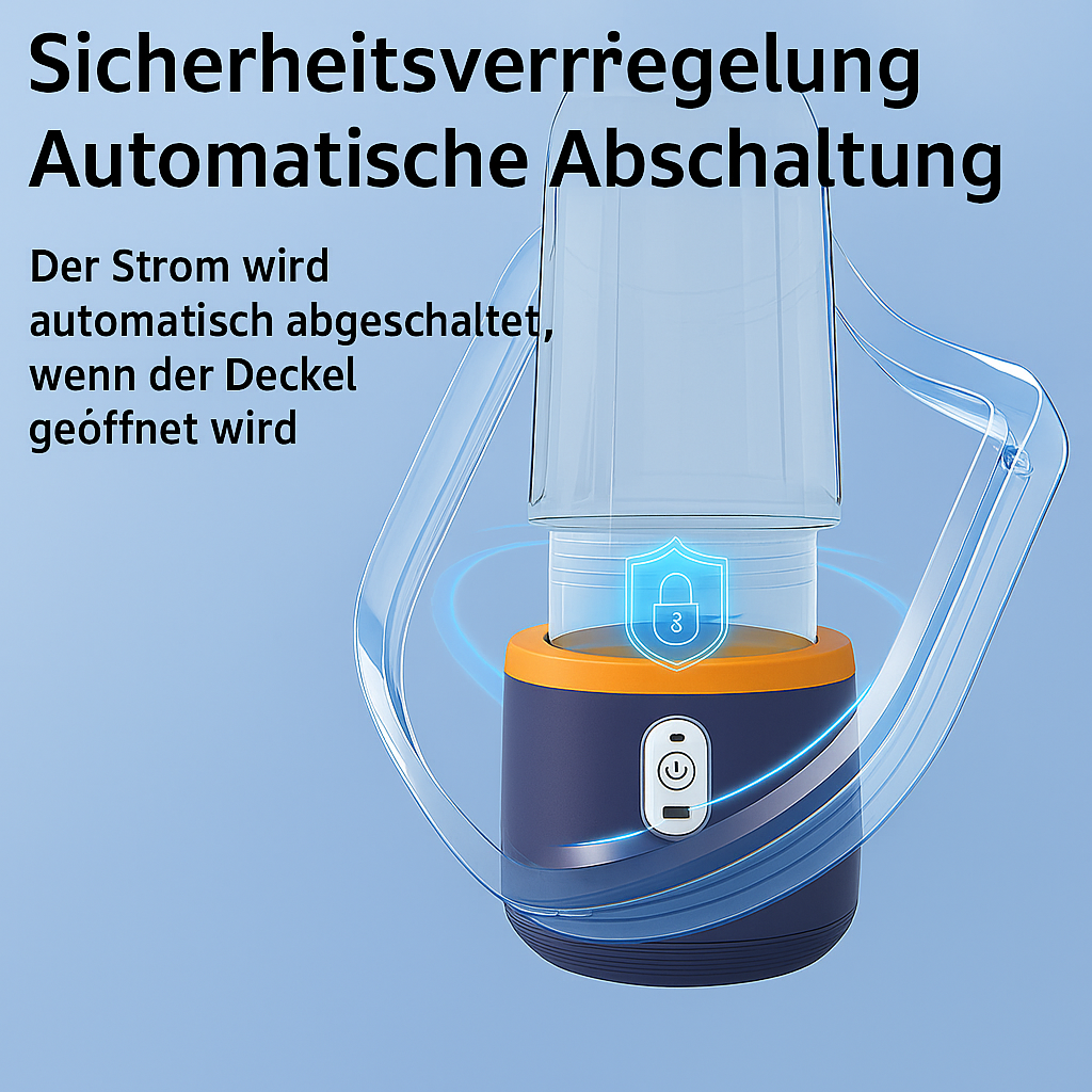 Frische Power to Go – Tragbarer Smoothie-Mixer (400 ml) mit USB-Aufladung – Frische Säfte jederzeit & überall genießen