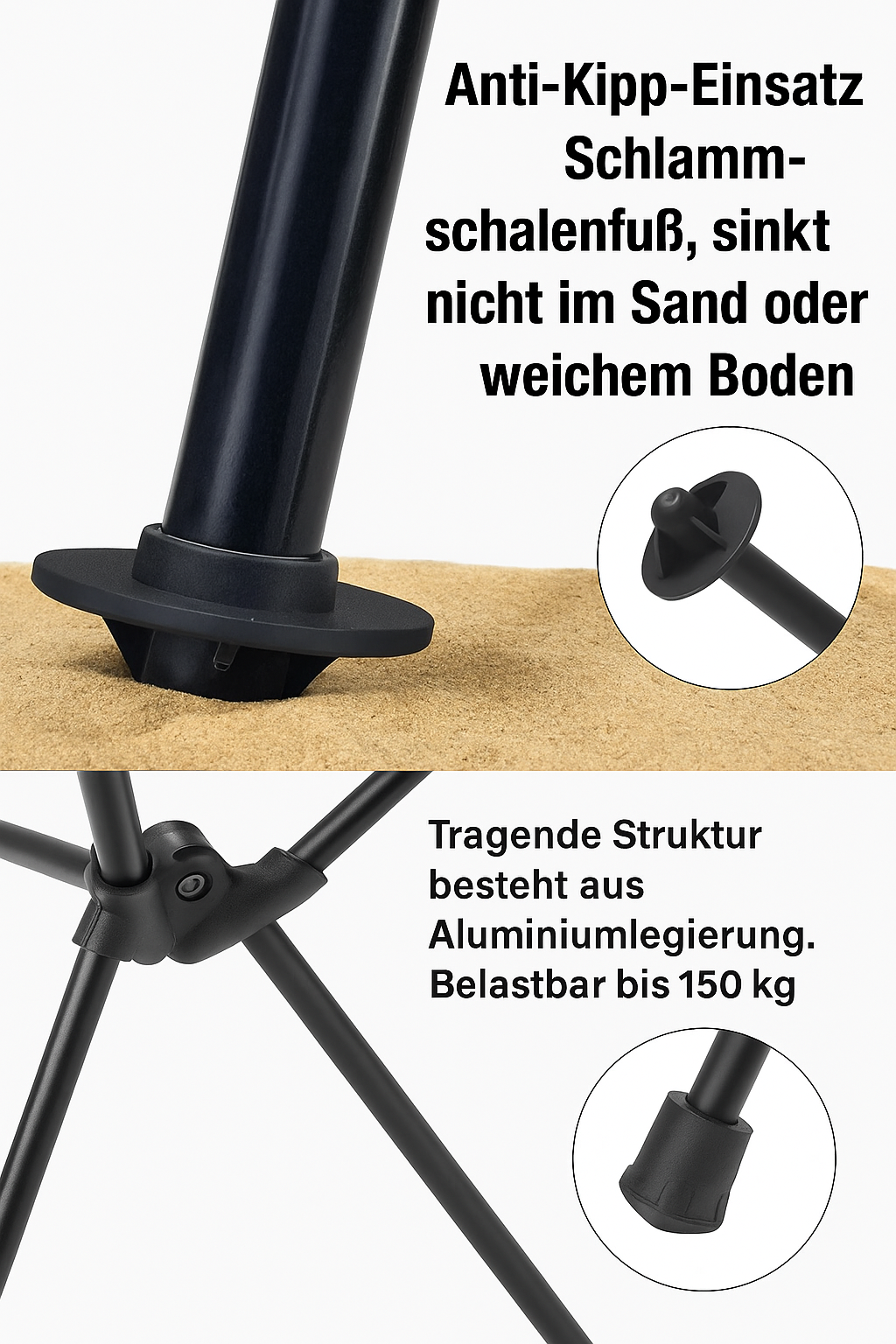 TrailEase ProChair – Faltbarer Premium-Campingstuhl mit Kopfstütze & Alurahmen | Ultraleicht & bequem für Outdoor, Angeln & Reisen