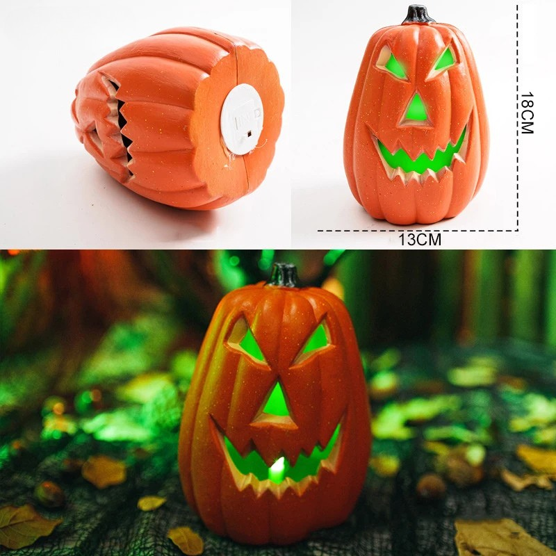 Halloween Kürbis- und Geist-LED-Lichter – Leuchtende Outdoor-Deko für Garten, Hof & Party | Wasserdichte Halloween-Beleuchtung mit Schreck-Effekt