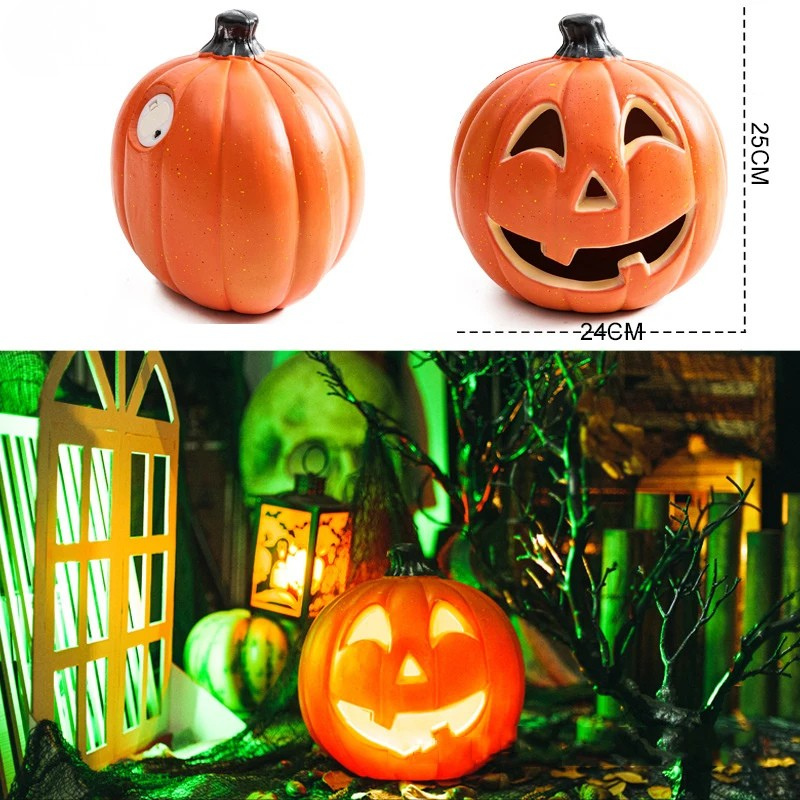 Halloween Kürbis- und Geist-LED-Lichter – Leuchtende Outdoor-Deko für Garten, Hof & Party | Wasserdichte Halloween-Beleuchtung mit Schreck-Effekt