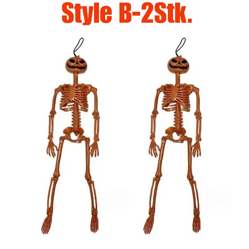 Bewegliches Halloween-Skelett 40 cm – Realistische Dekofigur in menschlicher Form | Spukhaus-, Party- & Horror-Dekoration für Innen & Außen