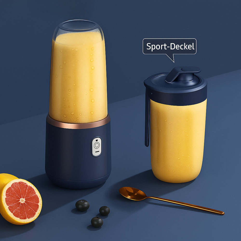 Frische Power to Go – Tragbarer Smoothie-Mixer (400 ml) mit USB-Aufladung – Frische Säfte jederzeit & überall genießen