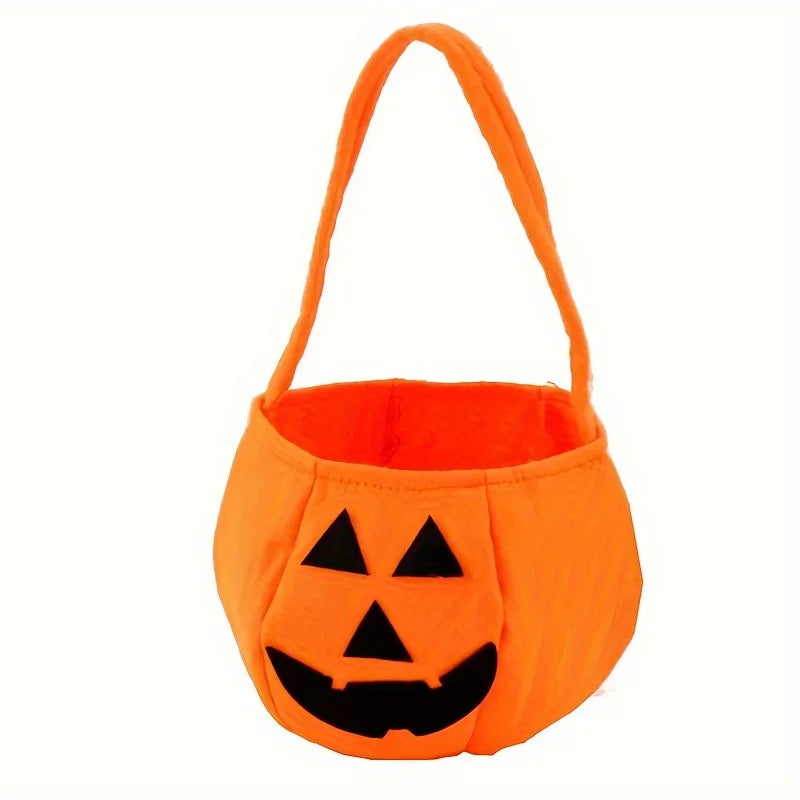 Halloween Kürbis-Tragetaschen – 1/3 Stück Filz-Süßigkeitentaschen für Kinder | Wiederverwendbare Trick-or-Treat Beutel & Deko-Handtaschen