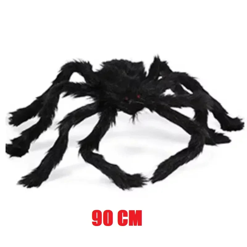 Großer Halloween-Spinnen-Dekoschild – Outdoor / Indoor Spinnennetz-Dekoration | Gigantische Spinnen-Deko für Garten, Party & Halloween