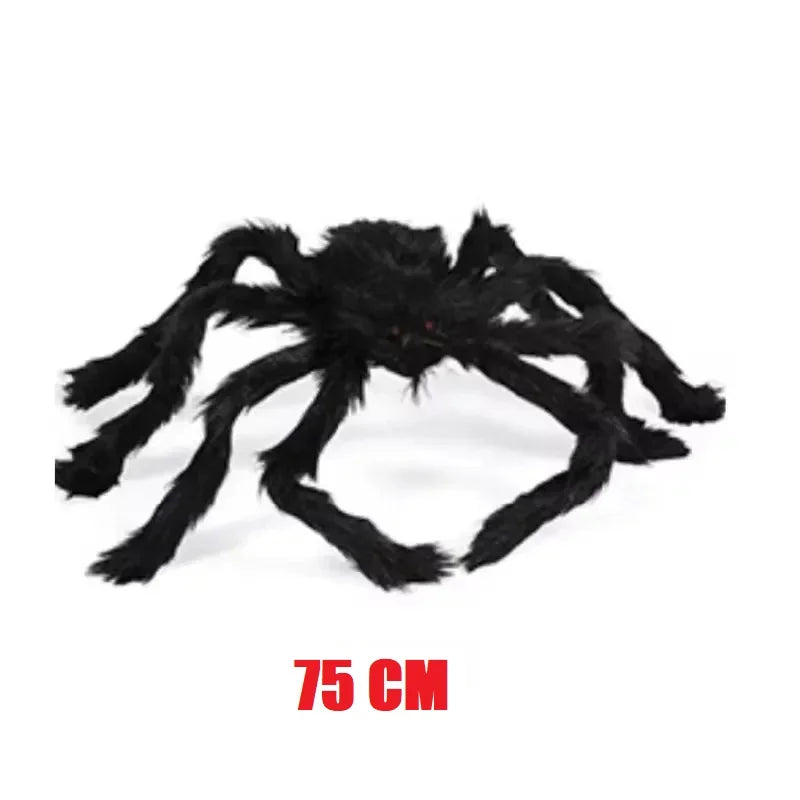Großer Halloween-Spinnen-Dekoschild – Outdoor / Indoor Spinnennetz-Dekoration | Gigantische Spinnen-Deko für Garten, Party & Halloween
