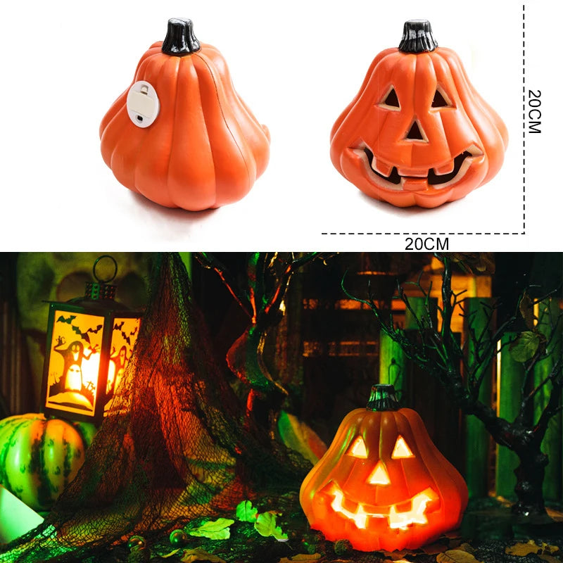 Halloween Kürbis- und Geist-LED-Lichter – Leuchtende Outdoor-Deko für Garten, Hof & Party | Wasserdichte Halloween-Beleuchtung mit Schreck-Effekt