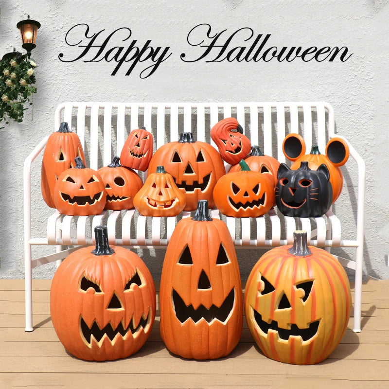 Halloween Kürbis- und Geist-LED-Lichter – Leuchtende Outdoor-Deko für Garten, Hof & Party | Wasserdichte Halloween-Beleuchtung mit Schreck-Effekt