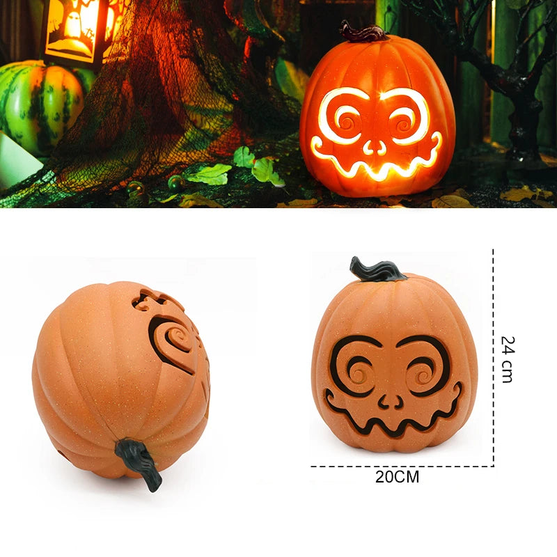 Halloween Kürbis- und Geist-LED-Lichter – Leuchtende Outdoor-Deko für Garten, Hof & Party | Wasserdichte Halloween-Beleuchtung mit Schreck-Effekt