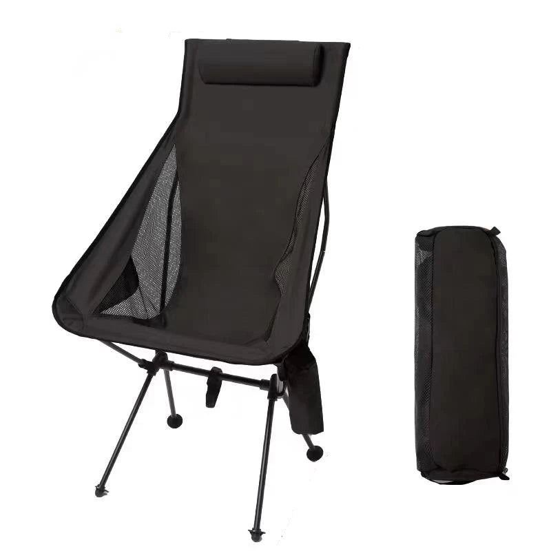 TrailEase ProChair – Faltbarer Premium-Campingstuhl mit Kopfstütze & Alurahmen | Ultraleicht & bequem für Outdoor, Angeln & Reisen
