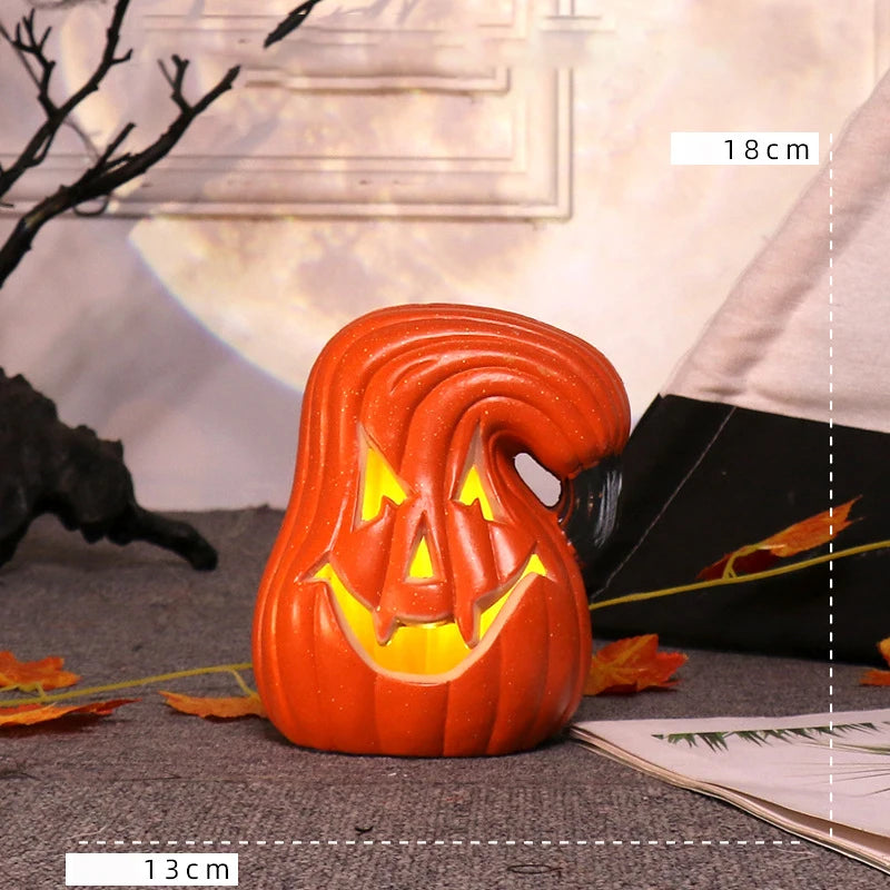 Halloween Kürbis- und Geist-LED-Lichter – Leuchtende Outdoor-Deko für Garten, Hof & Party | Wasserdichte Halloween-Beleuchtung mit Schreck-Effekt
