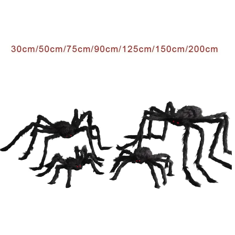 Großer Halloween-Spinnen-Dekoschild – Outdoor / Indoor Spinnennetz-Dekoration | Gigantische Spinnen-Deko für Garten, Party & Halloween