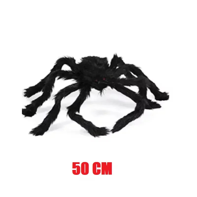Großer Halloween-Spinnen-Dekoschild – Outdoor / Indoor Spinnennetz-Dekoration | Gigantische Spinnen-Deko für Garten, Party & Halloween