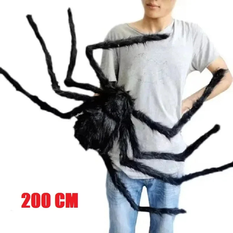 Großer Halloween-Spinnen-Dekoschild – Outdoor / Indoor Spinnennetz-Dekoration | Gigantische Spinnen-Deko für Garten, Party & Halloween