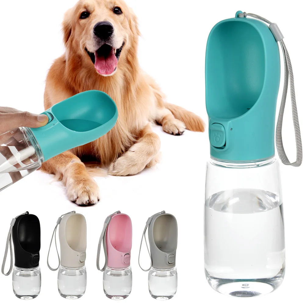 Tragbare Hundetrinkflasche mit Napf – Frisches Wasser überall