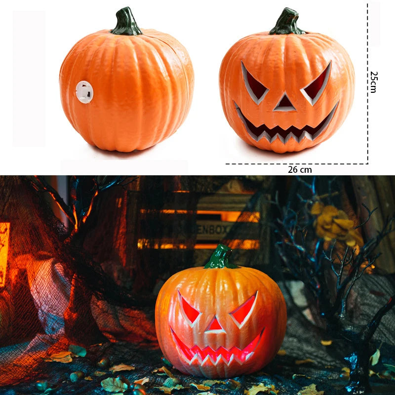 Halloween Kürbis- und Geist-LED-Lichter – Leuchtende Outdoor-Deko für Garten, Hof & Party | Wasserdichte Halloween-Beleuchtung mit Schreck-Effekt