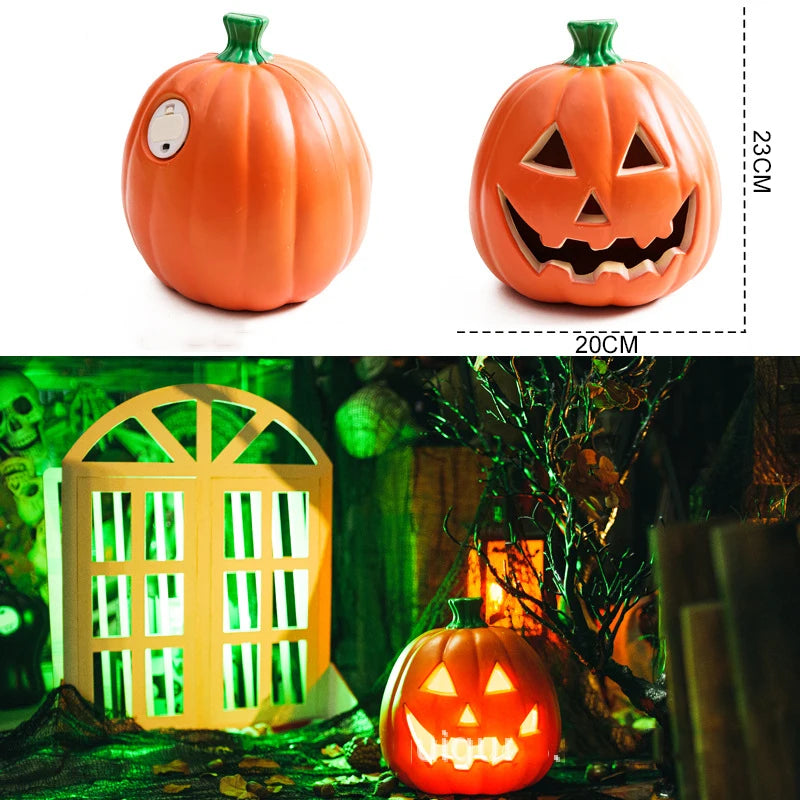 Halloween Kürbis- und Geist-LED-Lichter – Leuchtende Outdoor-Deko für Garten, Hof & Party | Wasserdichte Halloween-Beleuchtung mit Schreck-Effekt