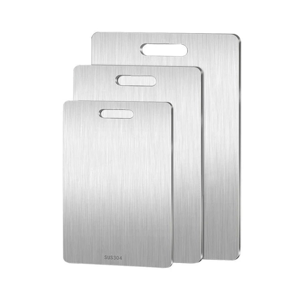 Sauber, smart, unverwüstlich! 🔪 Doppelseitiges Schneidebrett mit 316-Edelstahl – Perfekt zum Schneiden, Kneten & hygienischen Arbeiten in der Küche
