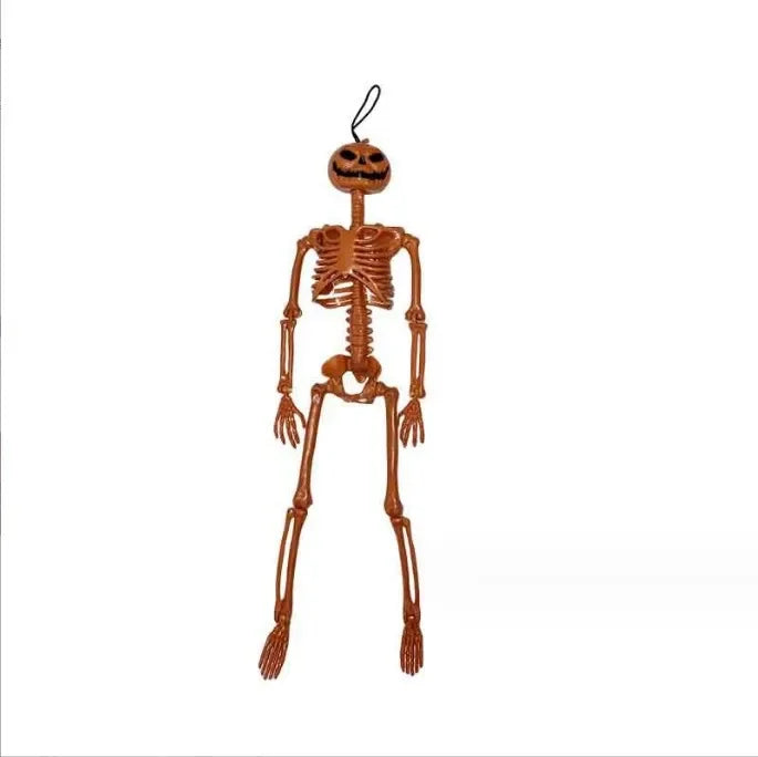 Bewegliches Halloween-Skelett 40 cm – Realistische Dekofigur in menschlicher Form | Spukhaus-, Party- & Horror-Dekoration für Innen & Außen
