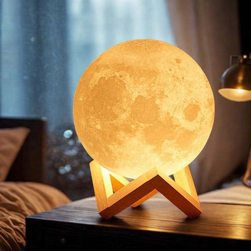 Traumhaftes LED Mondlicht -3D Galaxie Lampe für Kinderzimmer, Schlafzimmer & Geschenke