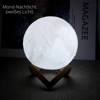 Traumhaftes LED Mondlicht -3D Galaxie Lampe für Kinderzimmer, Schlafzimmer & Geschenke