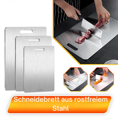 Sauber, smart, unverwüstlich! 🔪 Doppelseitiges Schneidebrett mit 316-Edelstahl – Perfekt zum Schneiden, Kneten & hygienischen Arbeiten in der Küche