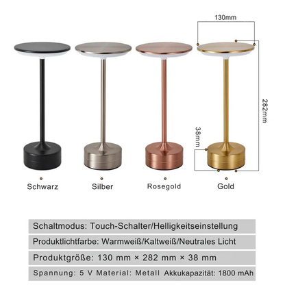 „Licht, das bewegt – Ihre tragbare LED-Tischlampe mit Touch-Sensor