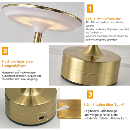 „Licht, das bewegt – Ihre tragbare LED-Tischlampe mit Touch-Sensor