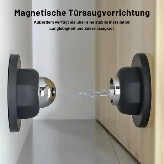 Magnetischer Silikon-Türstopper – Starker Anti-Kollisions Schutz für Haus & Hotel | Geräuschlos, Selbstklebend, Stummes Öffnen & Schließe