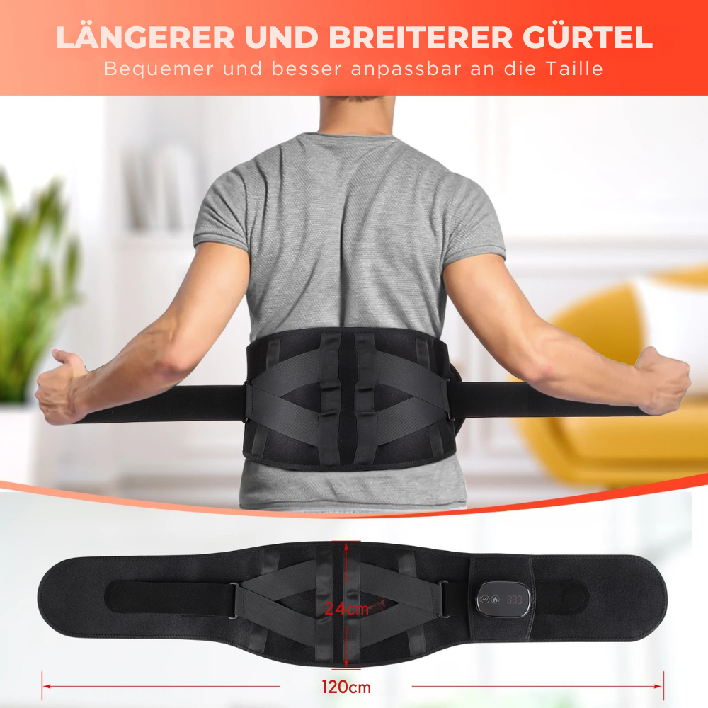 Elektrischer Rücken-Massagegürtel mit Wärmefunktion – Entspannung & Lendenunterstützung