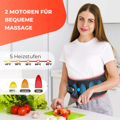 Elektrischer Rücken-Massagegürtel mit Wärmefunktion – Entspannung & Lendenunterstützung