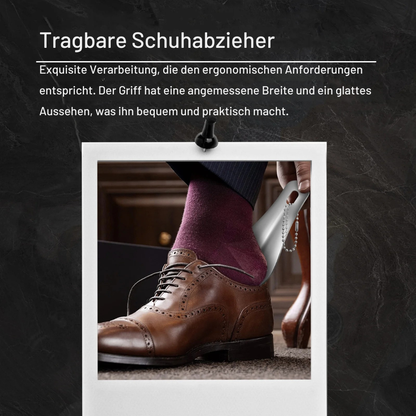 Mini Edelstahl-Schuhlöffel als Schlüsselanhänger | Dein eleganter Helfer für unterwegs