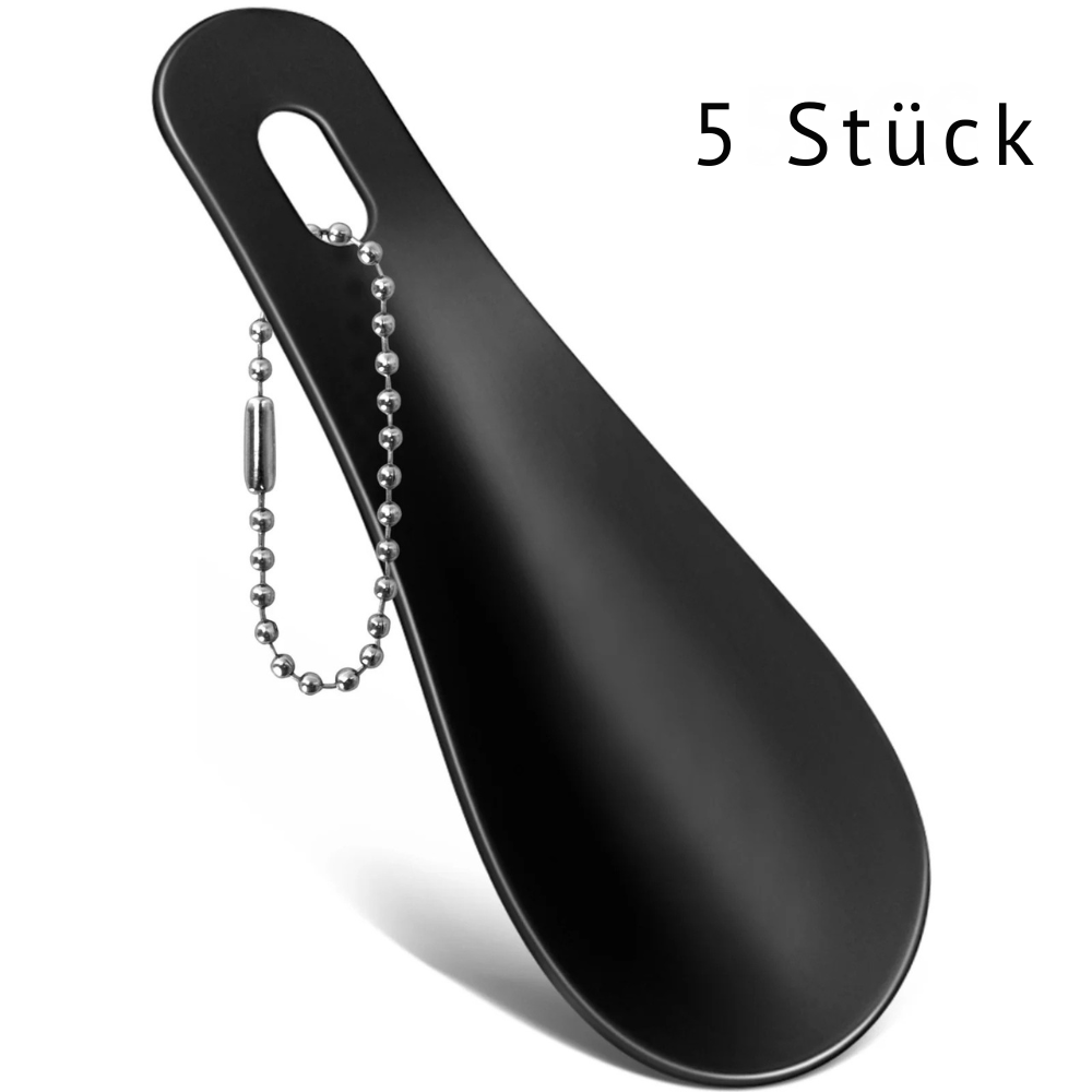 Mini Edelstahl-Schuhlöffel als Schlüsselanhänger | Dein eleganter Helfer für unterwegs