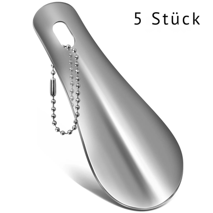 Mini Edelstahl-Schuhlöffel als Schlüsselanhänger | Dein eleganter Helfer für unterwegs