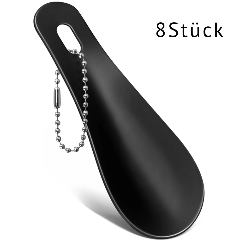 Mini Edelstahl-Schuhlöffel als Schlüsselanhänger | Dein eleganter Helfer für unterwegs