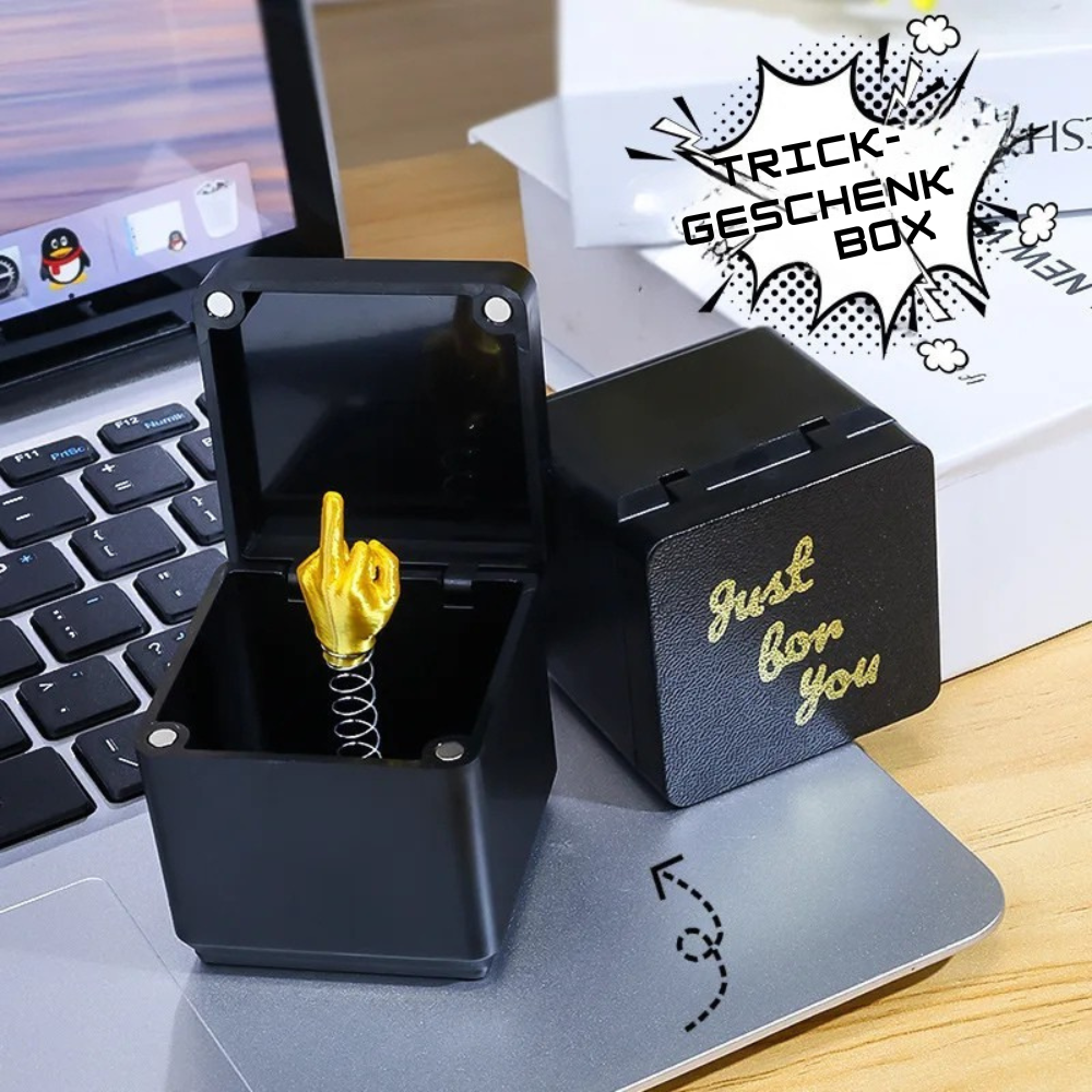 FlipOff  Surprise Box – Mittelfinger-Geschenkbox für Weihnachten & Büro-Spaß
