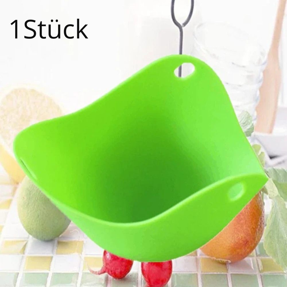 EggShape Pro – Silikon-Eier-Poacher Set (1/2/4 Stück) für perfekte Eier jedes Mal