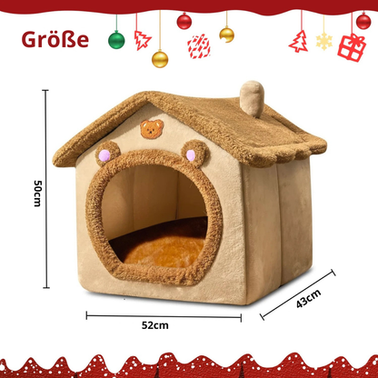 Der Kuschelthron für dein Fellknäuel – Premium Haustierbett für Katzen & Hunde