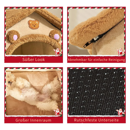 Der Kuschelthron für dein Fellknäuel – Premium Haustierbett für Katzen & Hunde