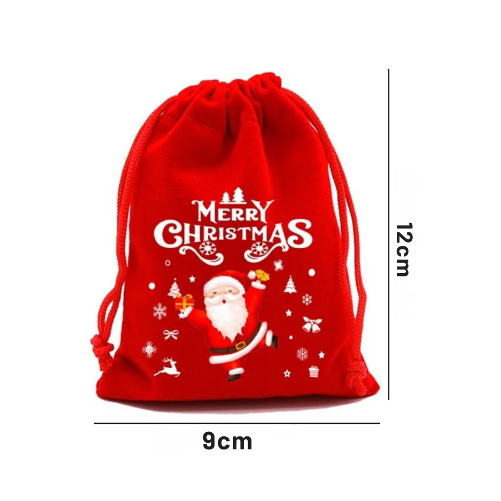 Weihnachts-Magie im Beutel – Stilvolle Geschenkbeutel mit Kordelzug für Ihre Festmomente