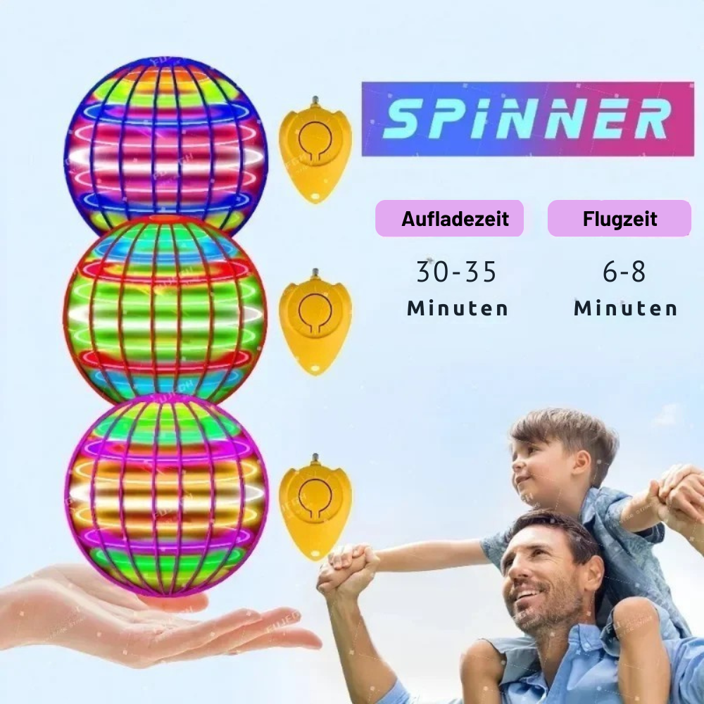Fliegende Freude: LED-Flying Ball für drinnen & draußen