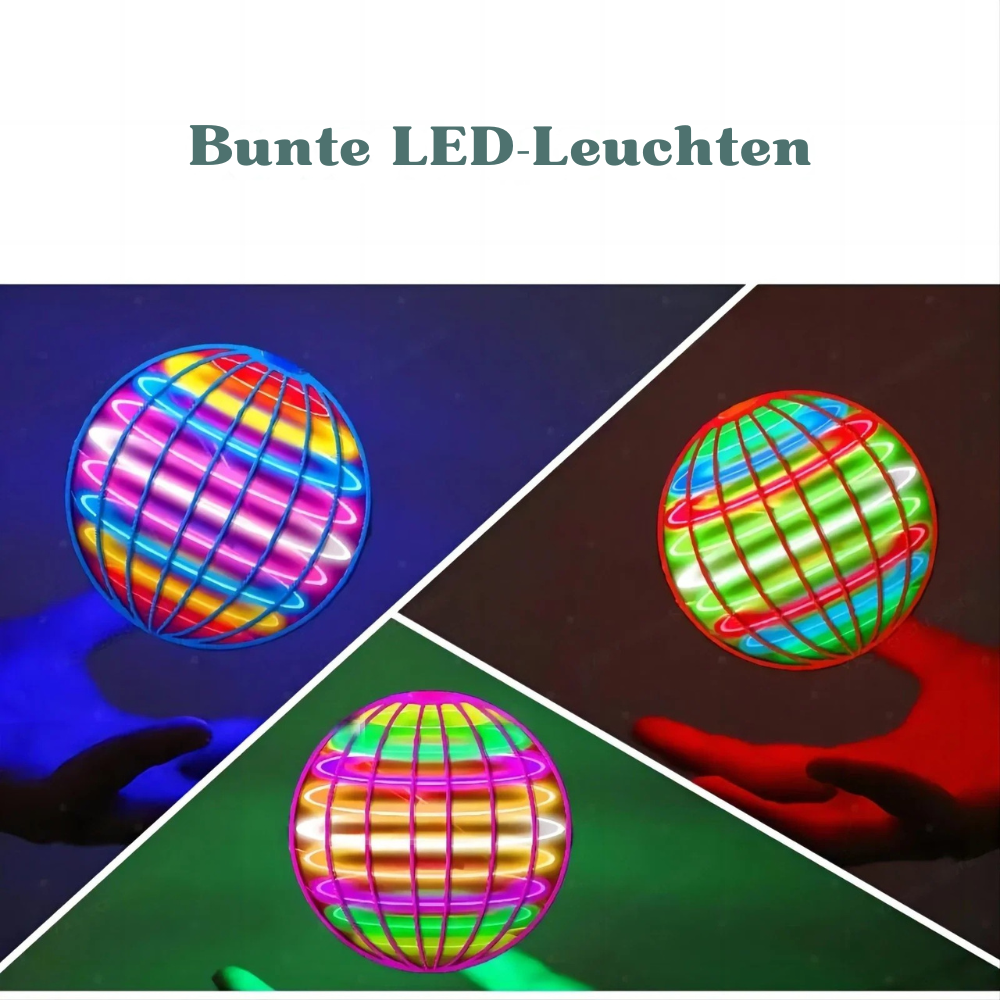 Fliegende Freude: LED-Flying Ball für drinnen & draußen