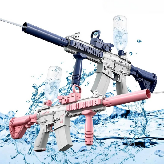 HydroBlaster M4 – Elektrische Wasserpistole mit Akku & Tank | Power-Wasserschlacht für Kinder & Erwachsene