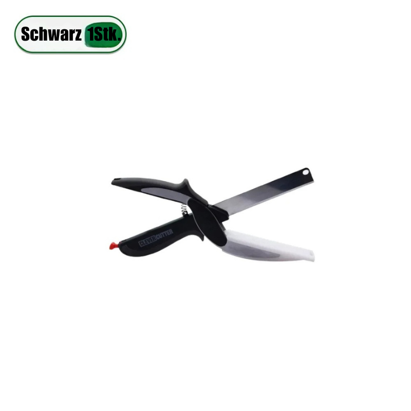 2-in-1 Gemüse-Schneidebrett mit Feder-Schere – Intelligentes Küchenwerkzeug für Obst & Gemüse | Kombi-Schneidehilfe für Küche