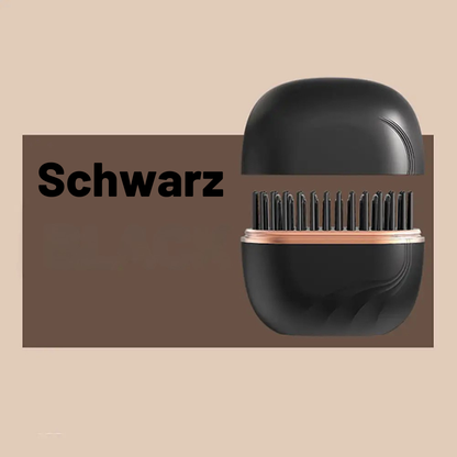 Lunara™ 2-in-1 Glättbürste – Elektrische Haarbürste mit 3 Temperaturstufen | Tragbarer Mini-Haarglätter für Frauen | Anti-Verbrühungs-Design & schnelle Aufheizung