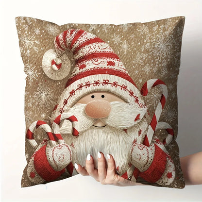 FestiCush – Weihnachts-Kissenbezüge mit Lebkuchen, Schneemann, Rentier & Weihnachtsmann-Design